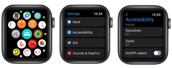 How to get rid of zoom on sale on apple watch