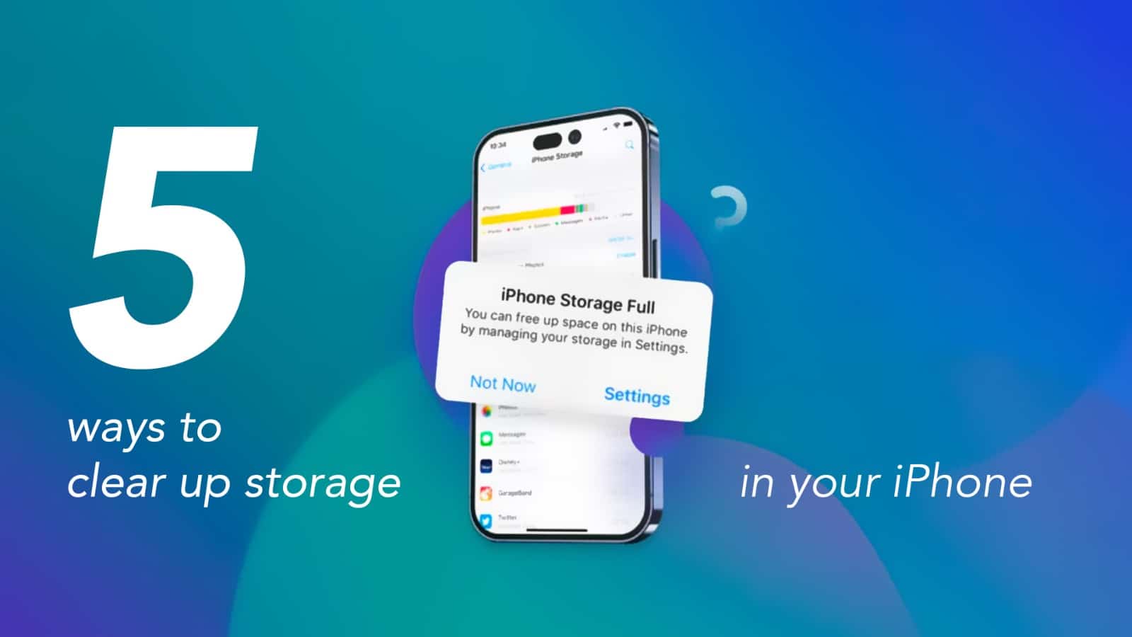 Clean Up iPhone Storage: Cache, Documents & Data