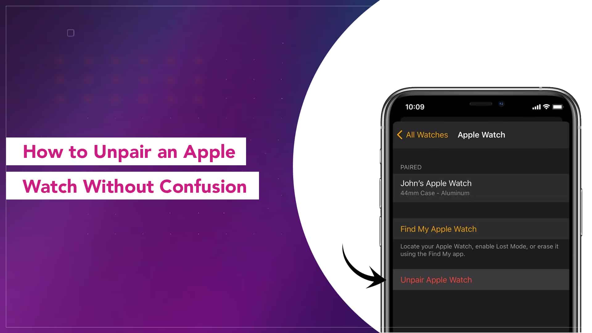 How to unpair Apple Watch from iPhone safely without activation lock