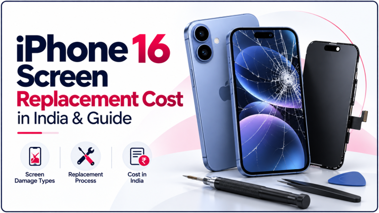 iPhone 16 screen replacement cost in India